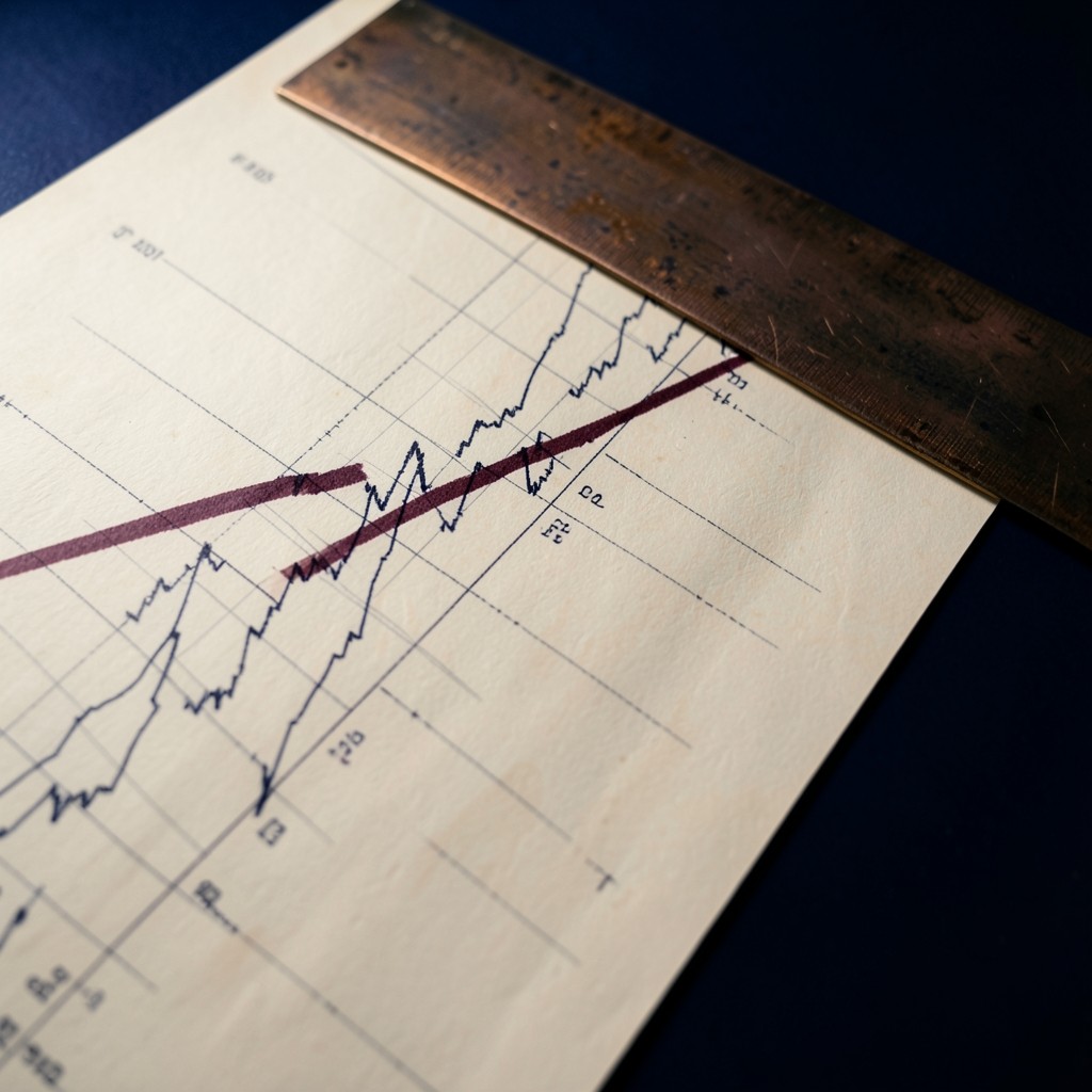 Handwritten invalidation level marked in burgundy ink on a printed chart